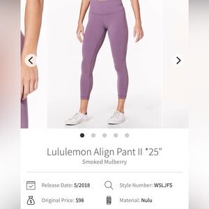 Lululemon Align 25” Leggings